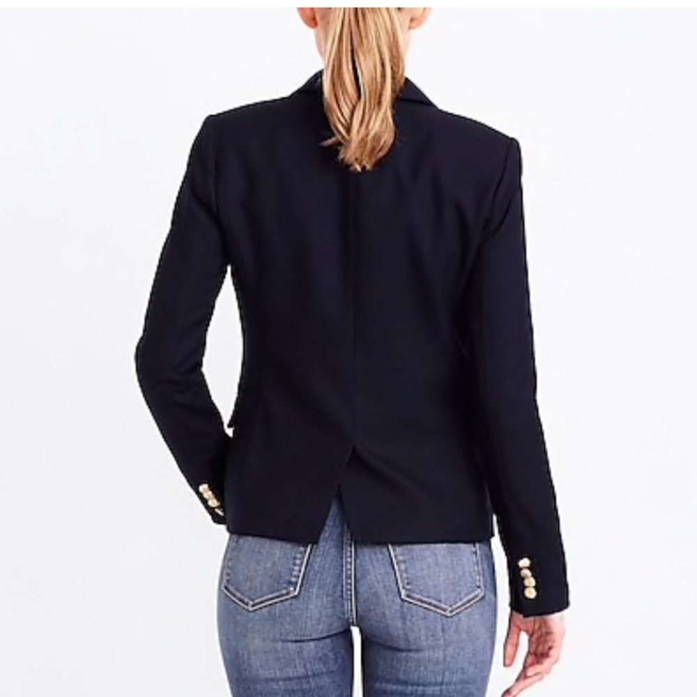 SOLD J Crew Schoolboy Blazer Navy (Sz 00) - Picture 2 of 8